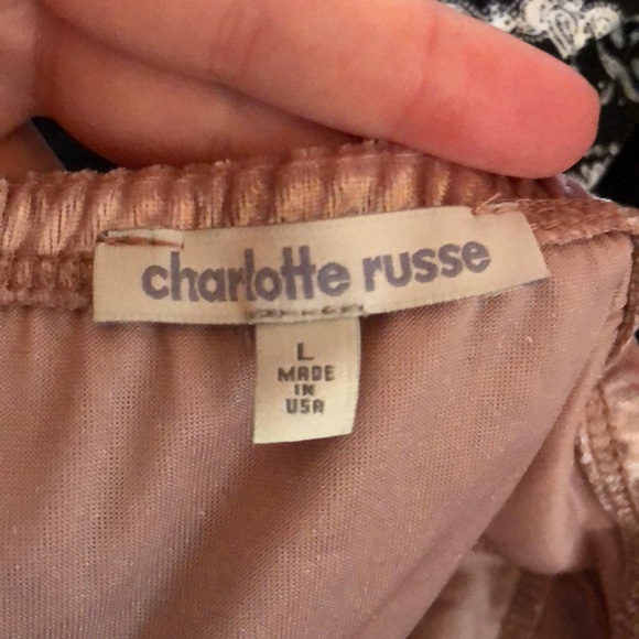 Velvet Babydoll Romper - Picture 5 of 6